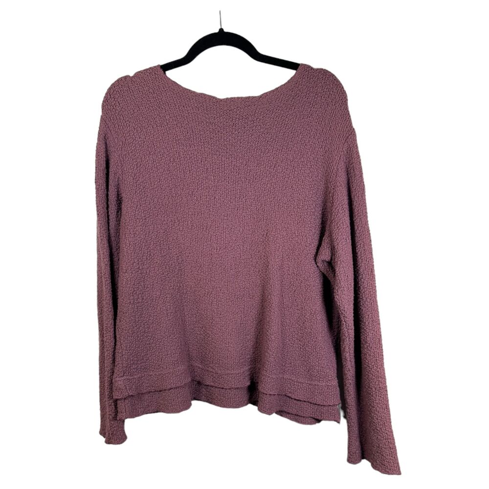 CMC Color Me Cotton Mauve Knit Lagenlook Top Women's Size Large
